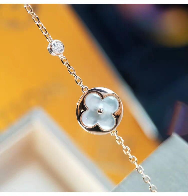 [CiCi]SUN MOP GOLD 1 DIAMOND NECKLACE