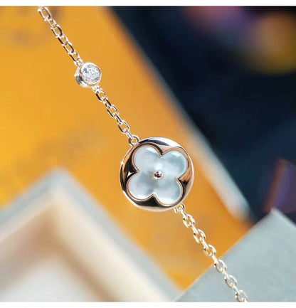 [CiCi]SUN MOP GOLD 1 DIAMOND NECKLACE