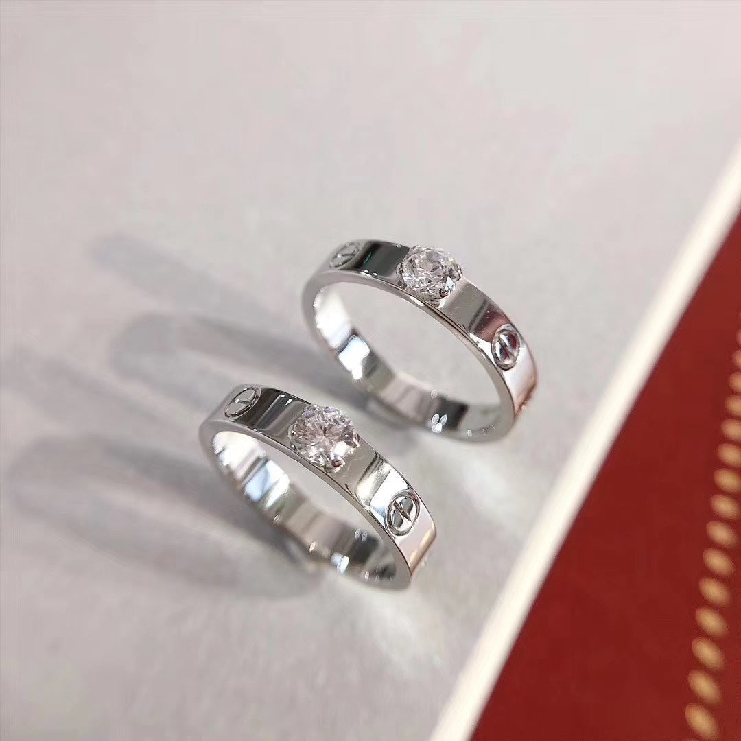 [CiCi]LOVE RING 3.6MM 1 BIG DIAMOND