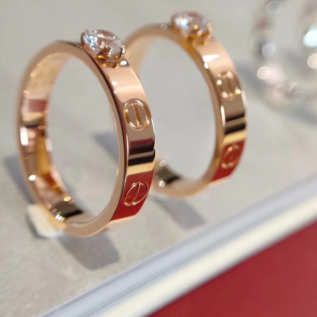 [CiCi]LOVE RING 3.6MM 1 BIG DIAMOND