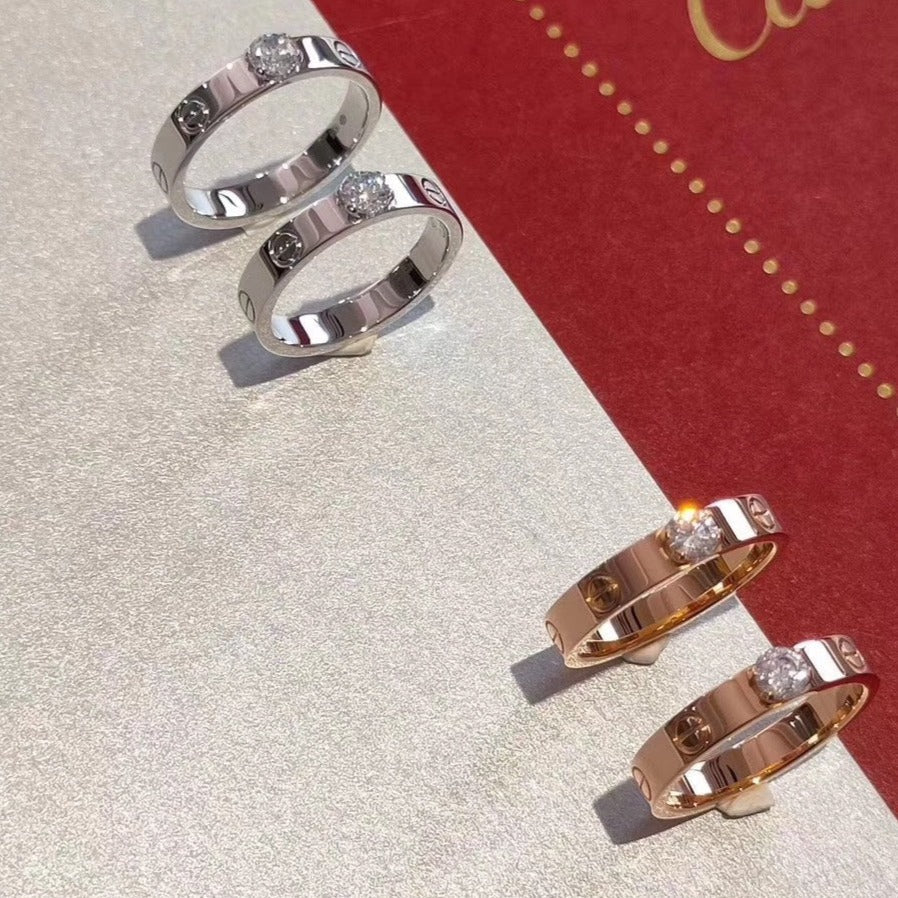 [CiCi]LOVE RING 3.6MM 1 BIG DIAMOND