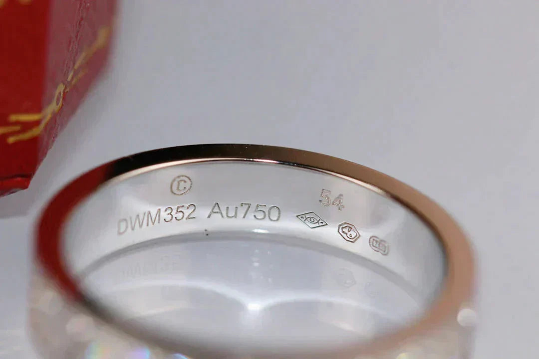 [CiCi]LOVE RING 3.6MM DIAMOND PAVED