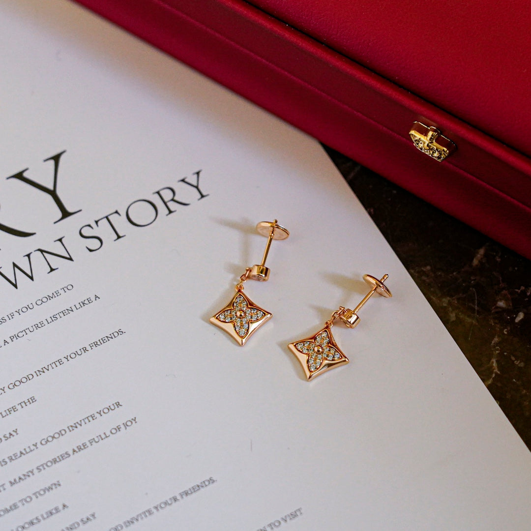 [CiCi]STAR DIAMONDS EARRINGS GOLD
