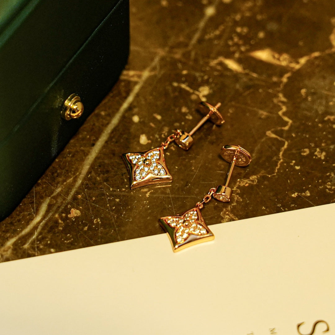 [CiCi]STAR DIAMONDS EARRINGS GOLD