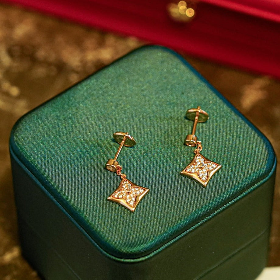 [CiCi]STAR DIAMONDS EARRINGS GOLD