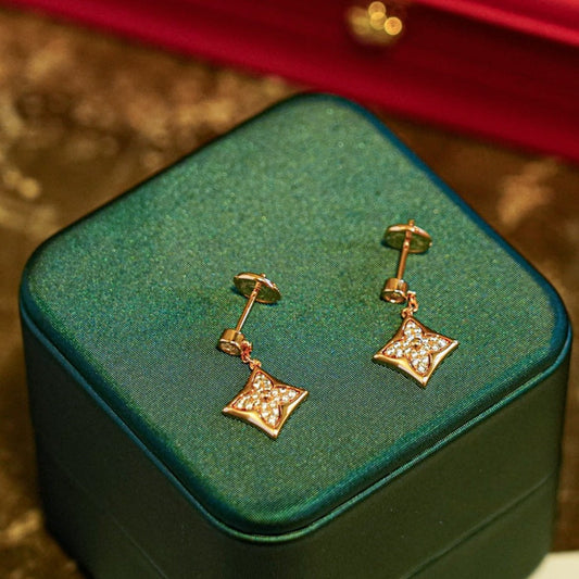 [CiCi]STAR DIAMONDS EARRINGS GOLD