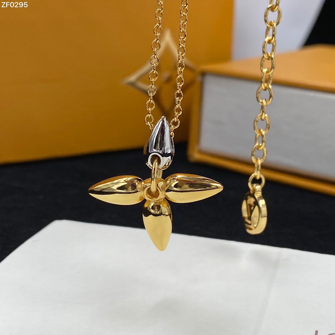 [CiCi]LOUISETTE PEDANT GOLD NECKLACE