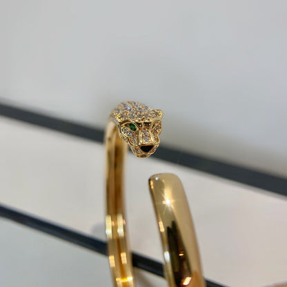 [CiCi]PANTHERE GOLD DIAMOND OPEN BRACELET