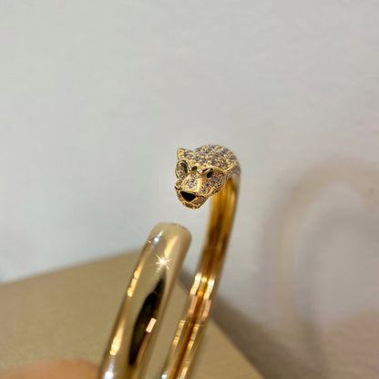 [CiCi]PANTHERE GOLD DIAMOND OPEN BRACELET