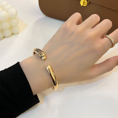 [CiCi]PANTHERE GOLD OPEN BRACELET