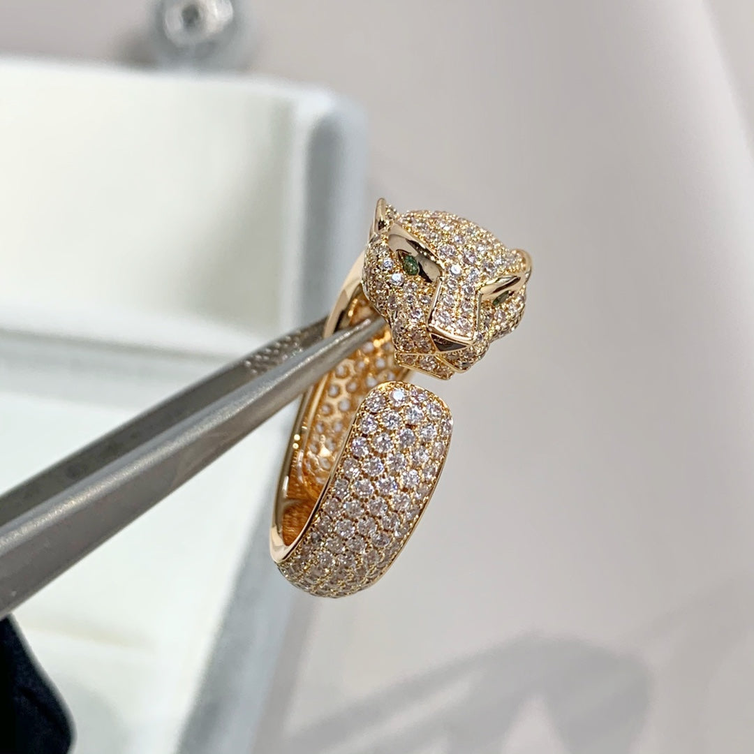 [CiCi]PANTHERE PINK GOLD DIAMOND RING