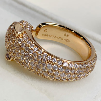 [CiCi]PANTHERE PINK GOLD DIAMOND RING