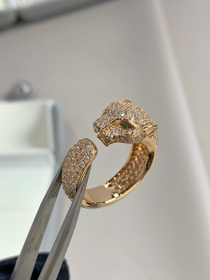 [CiCi]PANTHERE PINK GOLD DIAMOND RING