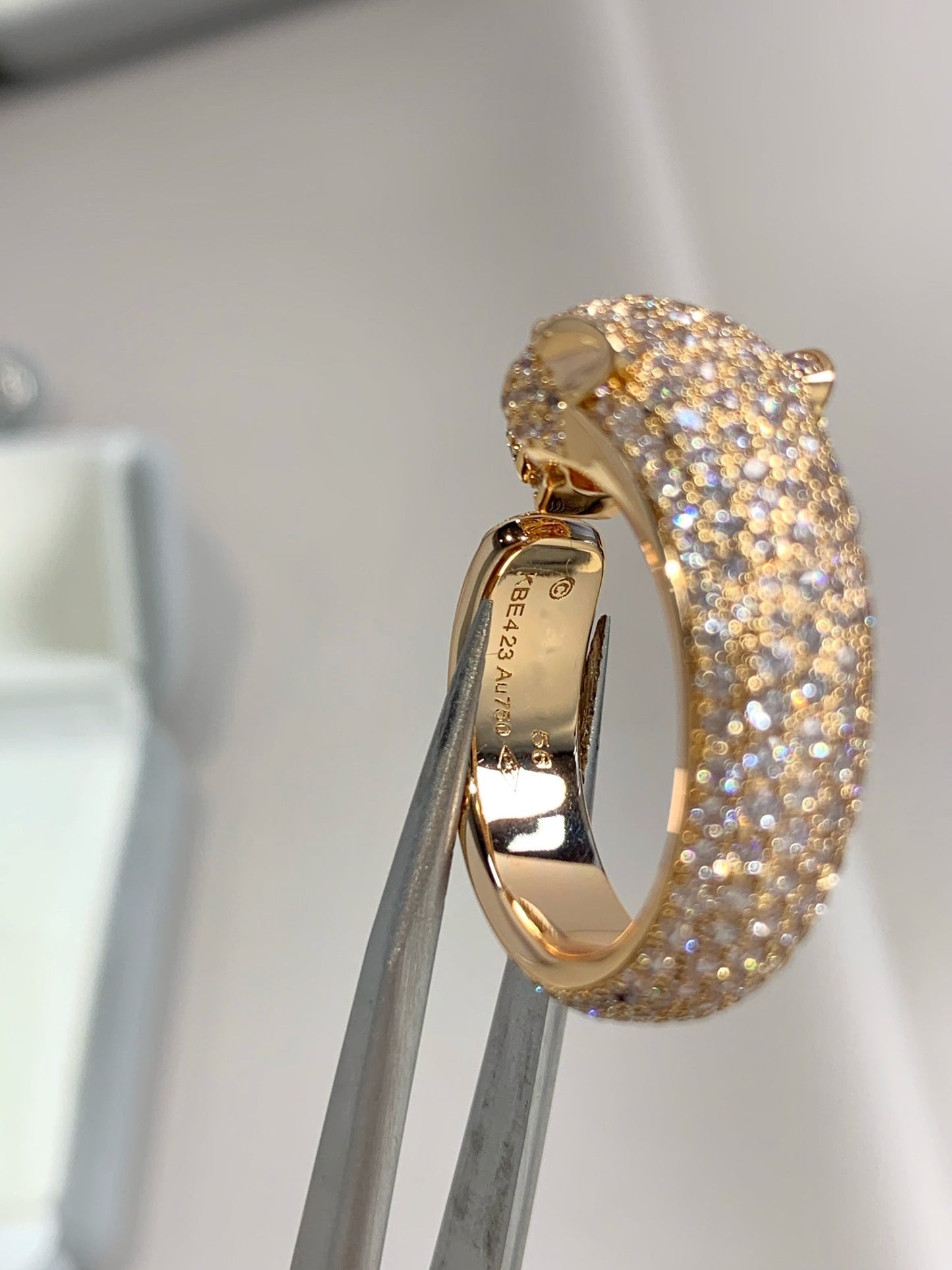 [CiCi]PANTHERE PINK GOLD DIAMOND RING
