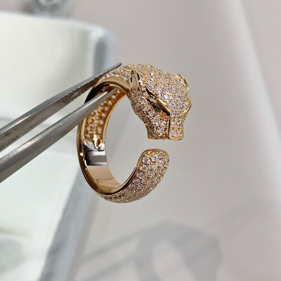 [CiCi]PANTHERE PINK GOLD DIAMOND RING