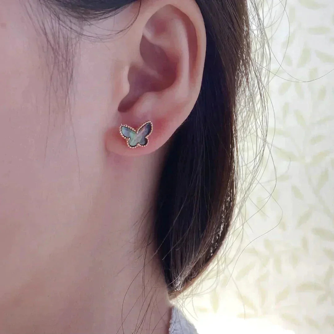 [CiCi]BUTTERFLY DARK MOP  EARRINGS