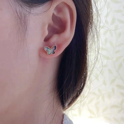 [CiCi]BUTTERFLY DARK MOP  EARRINGS