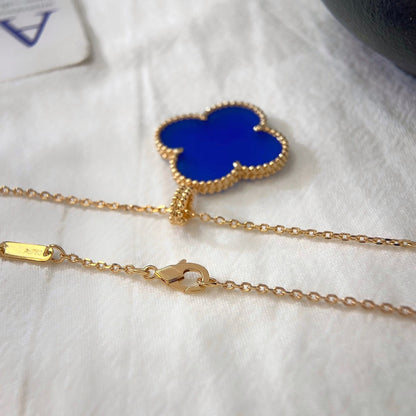 [CiCi]CLOVER 25MM NECKLACE TURQUOISE ROSE GOLD