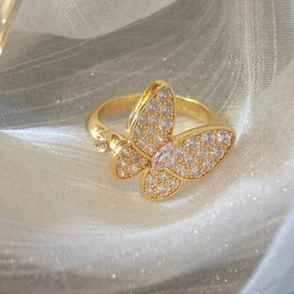 [CiCi]BUTTERFLY DIAMOND RING