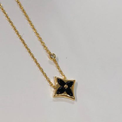 [CiCi]STAR BLACK MOP NECKLACE