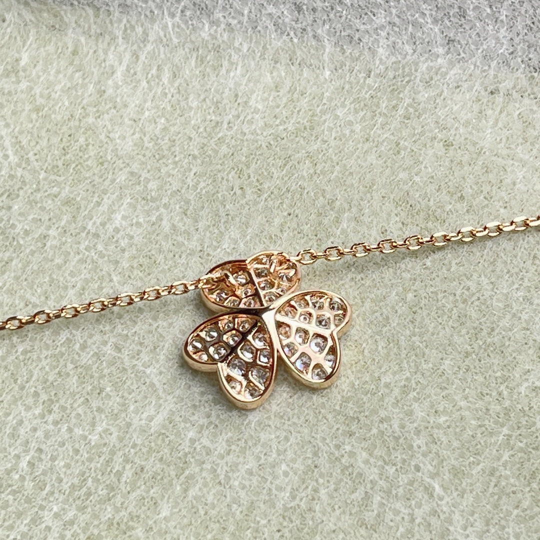 [CiCi]FLOWER DIAMOND NECKLACE