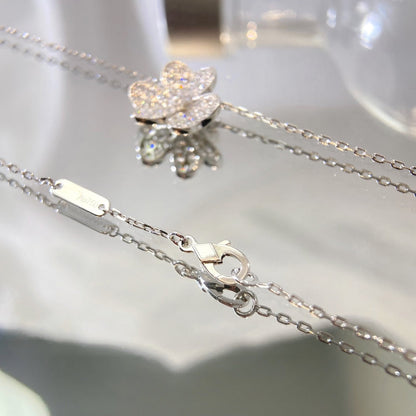 [CiCi]FLOWER DIAMOND NECKLACE