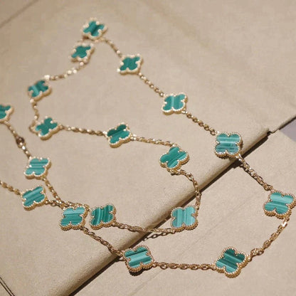 [CiCi]CLOVER 20 MOTIFS MALACHITE GOLD