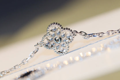 [CiCi]CLOVER 20 MOTIVE ONYX DIAMANT SILBER