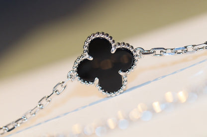 [CiCi]CLOVER 20 MOTIVE ONYX DIAMANT SILBER