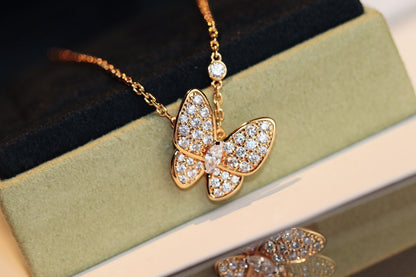 [CiCi]SCHMETTERLING DIAMANTENHALSKETTE