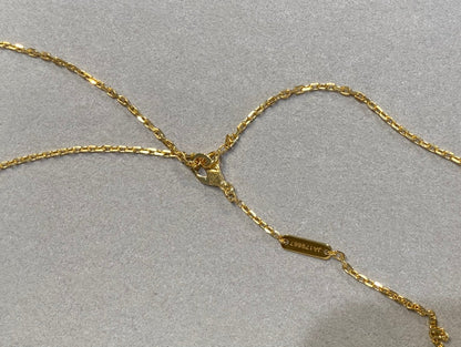 [CiCi]CLOVER 25MM NECKLACE GOLD CARNELIAN