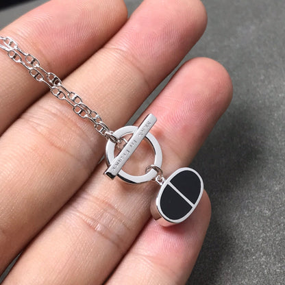 [CiCi]CHAINE VERSO BLACK CERAMIC  NECKLACE
