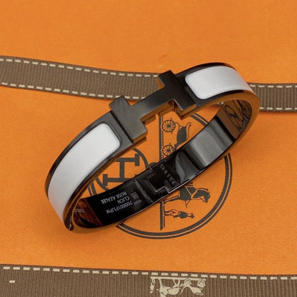 [CiCi]H BRACELET 12MM BLACK WHITE CERAMIC