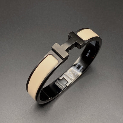 [CiCi]H BRACELET 12MM BLACK BEIGE CERAMIC
