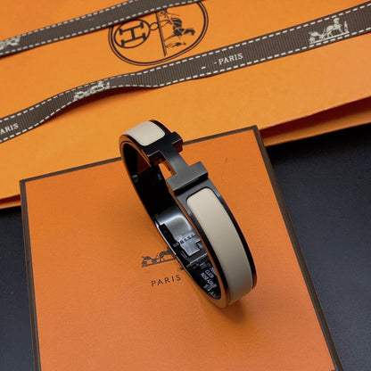 [CiCi]H BRACELET 12MM BLACK BEIGE CERAMIC