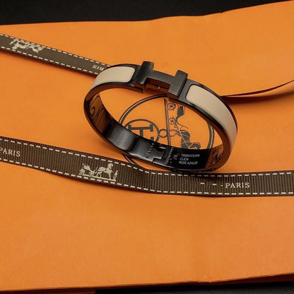 [CiCi]H BRACELET 12MM BLACK BEIGE CERAMIC