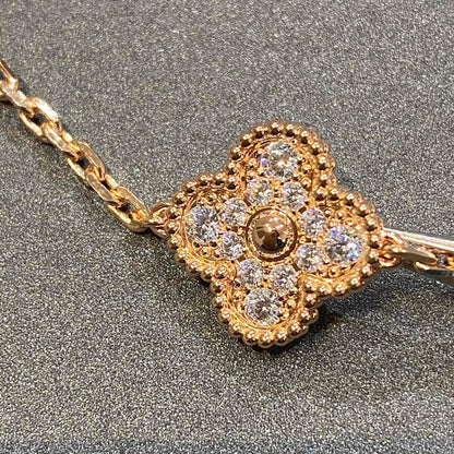 [CiCi] CLOVER 5 MOTIF FULL DIAMOND BRACELET COLLECTION