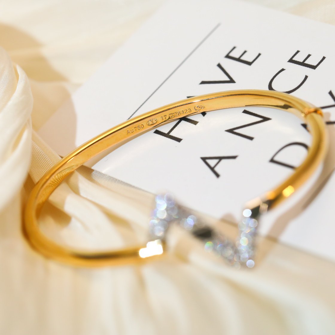[CiCi]VOLTE UPSITE DOWN GOLD DIAMOND BRACELET