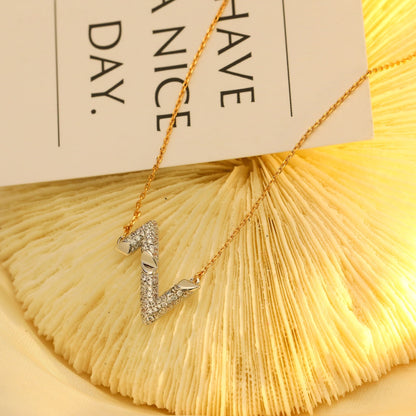 [CiCi]VOLT SILVER DIAMOND PEDANT NECKLACE