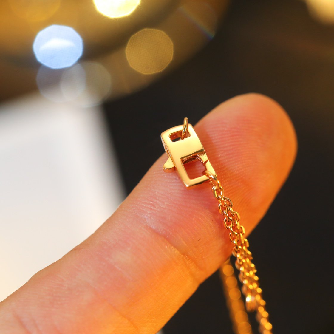 [CiCi]STAR AND SUN DIAMOND PINK GOLD NECKLACE