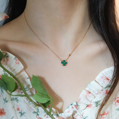 [CiCi]SUN PEDANT PINK GOLD 1 DIAMOND NECKLACE