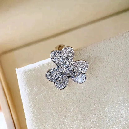 [CiCi]CLOVER COMOS DIAMOND EARRINGS SILVER