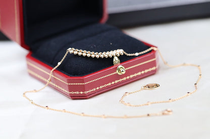 [CiCi]CLASH PINK GOLD NECKLACE