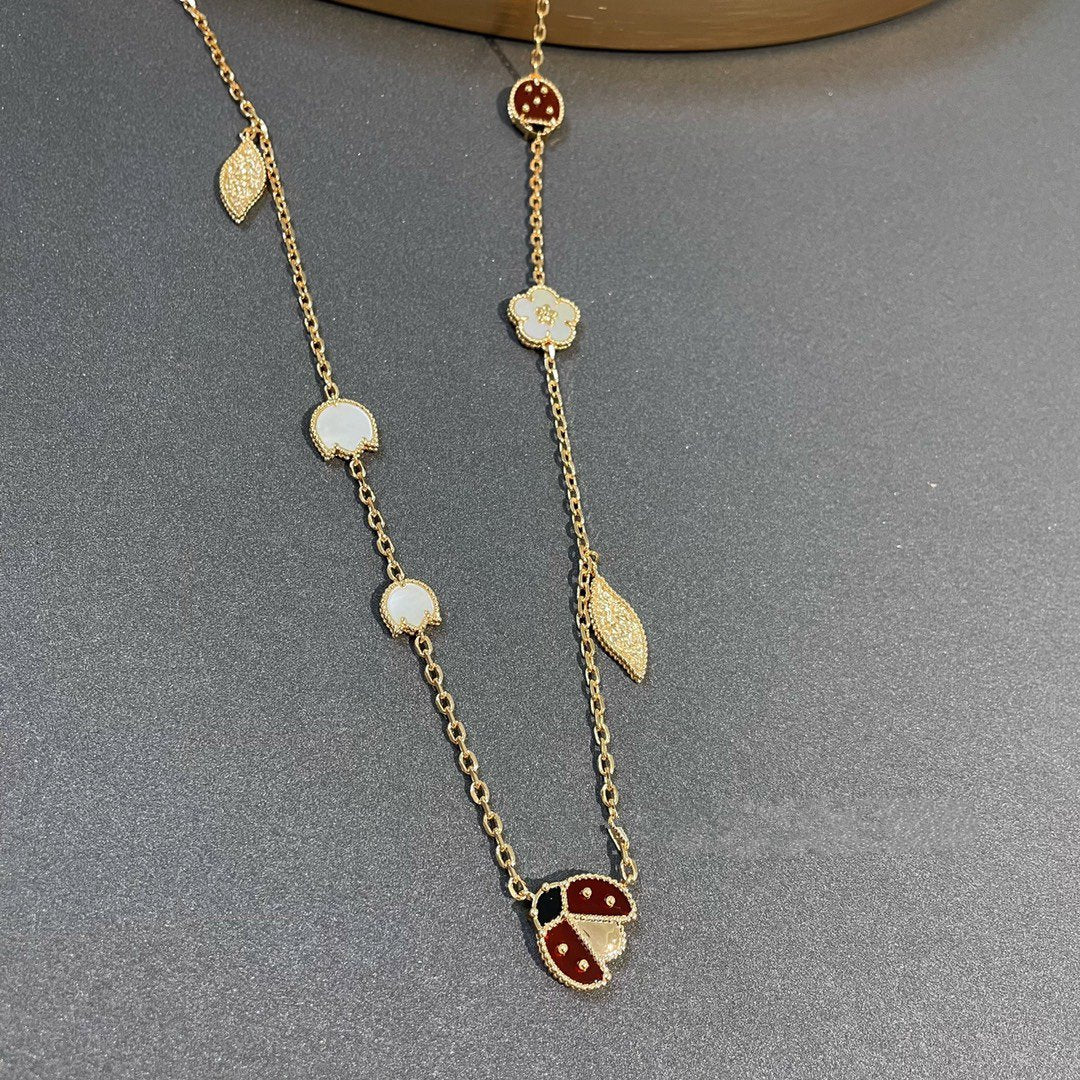 [CiCi]LUCKY SPRING 15 MOTIFS GOLD NECKLACE