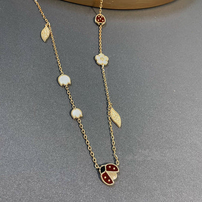 [CiCi]LUCKY SPRING 15 MOTIFS GOLD NECKLACE