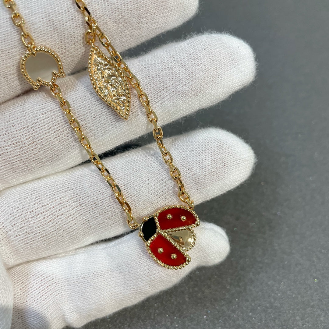 [CiCi]LUCKY SPRING 15 MOTIFS GOLD NECKLACE