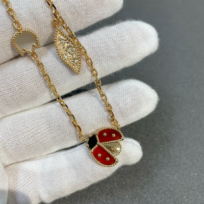 [CiCi]LUCKY SPRING 15 MOTIFS GOLD NECKLACE