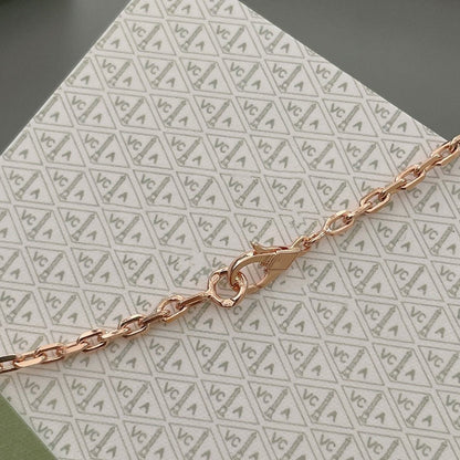 [CiCi]LUCKY SPRING 15 MOTIFS ROSE GOLD NECKLACE