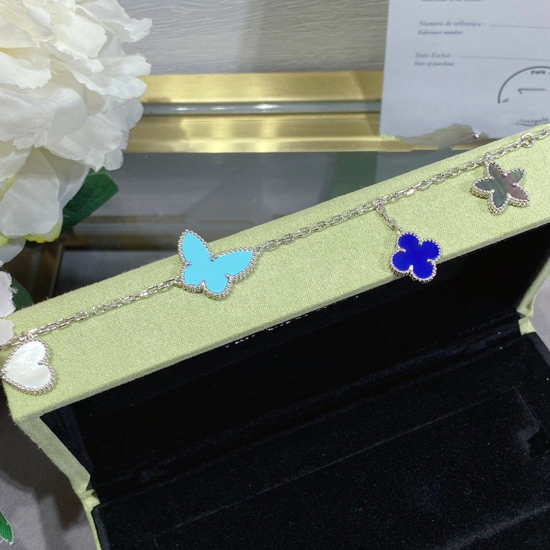 [CiCi]LUCKY SPRING SILVER BRACELET 4 MOTIF