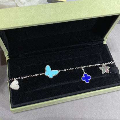 [CiCi]LUCKY SPRING SILVER BRACELET 4 MOTIF